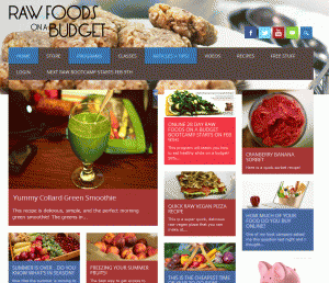 Raw foods on a budget homepage